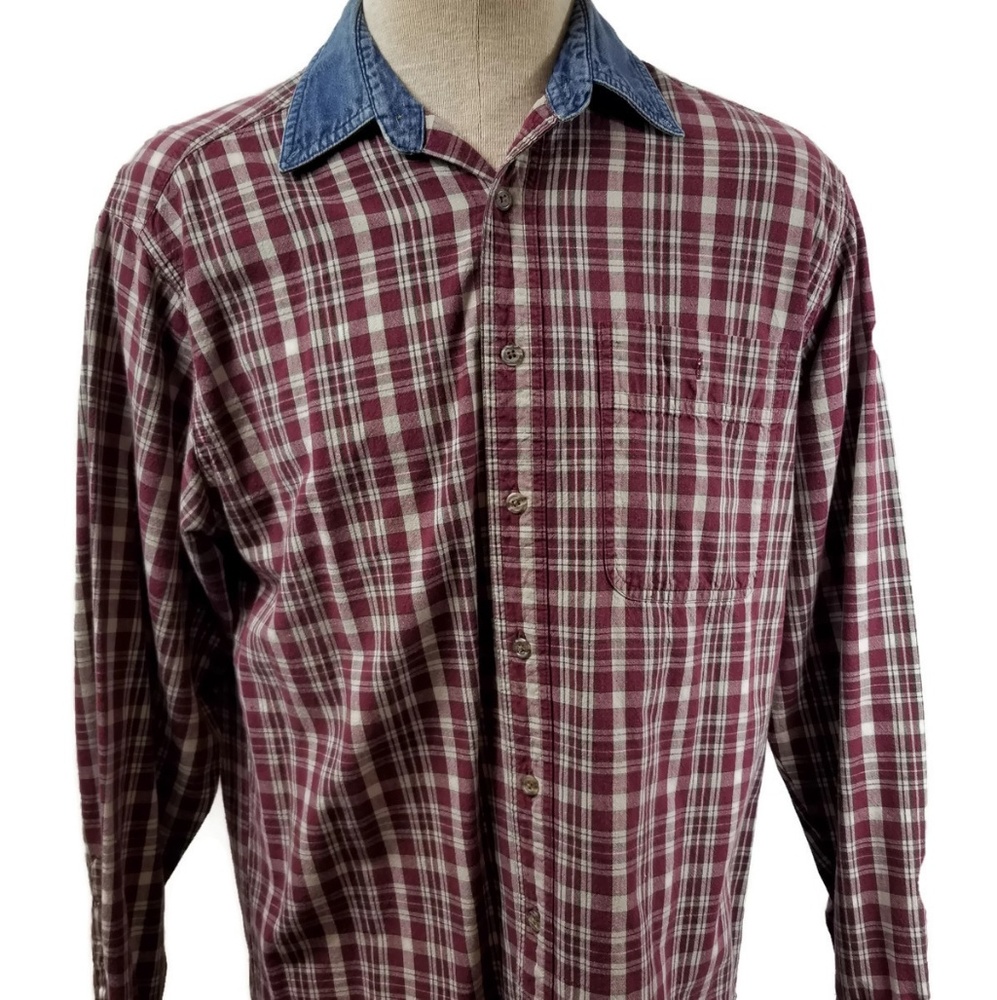 Vintage Men's Size Large Wrangler Rugged Wear Plai